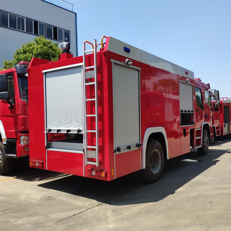 5000-6000 Liters SHACMAN water and foam fire trucks fire fighting vehicle manufacture