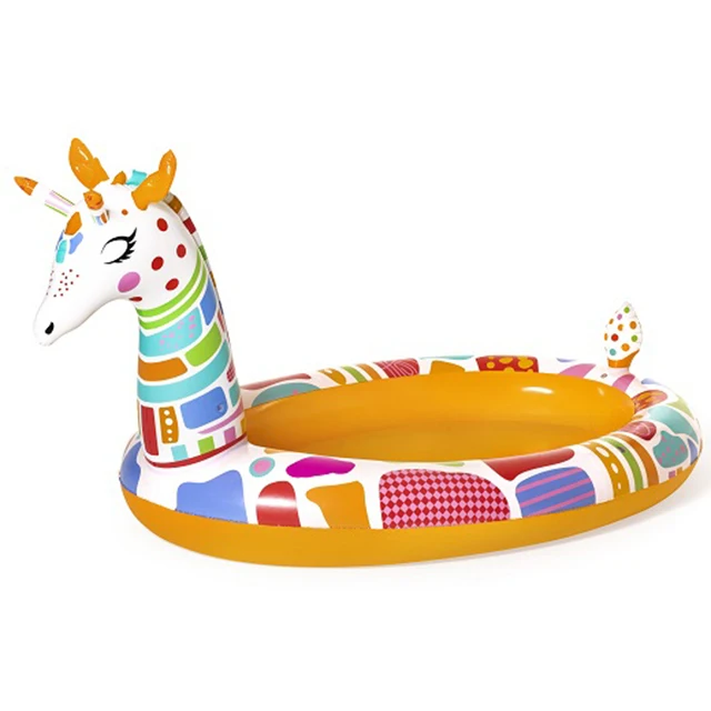 
BESTWAY 53089 Groovy Giraffe Sprayer Pool,Kid Outdoor Inflatable Swimming Pool 