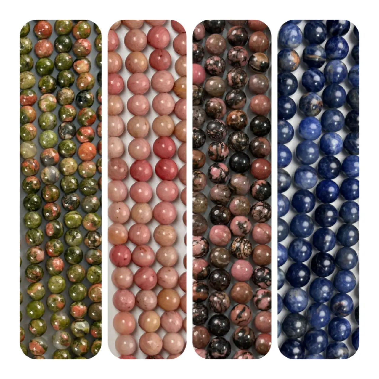 Limitless inspiration Round Beads 4mm 6mm 8mm 10mm 12mm Loose Beads Rhodonite For Celebration event