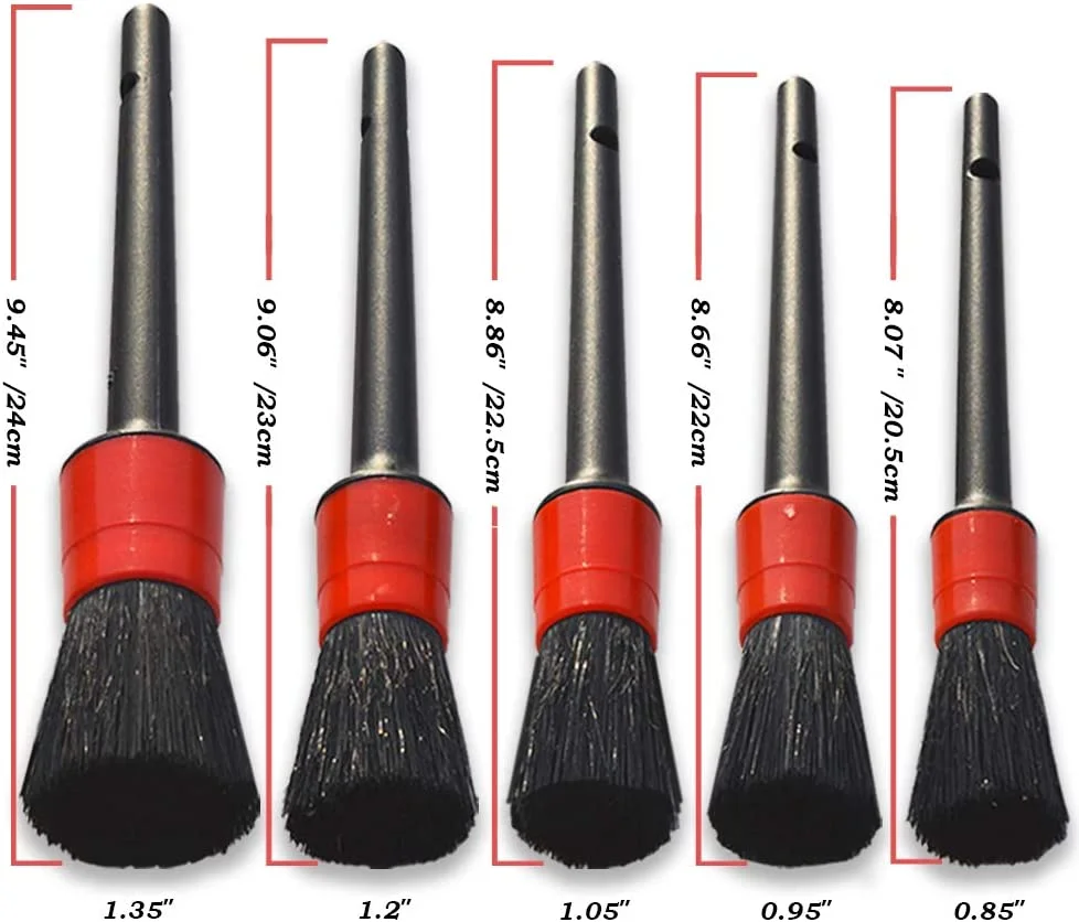 
15 Pcs Car Cleaner Brush Set Including Detail Brush, Wire Brush and Automotive 