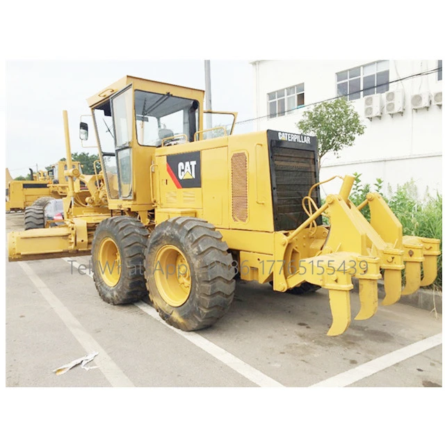 In low price cat 120H Shanghai used heavy machine CAT 120H motor grader cheap