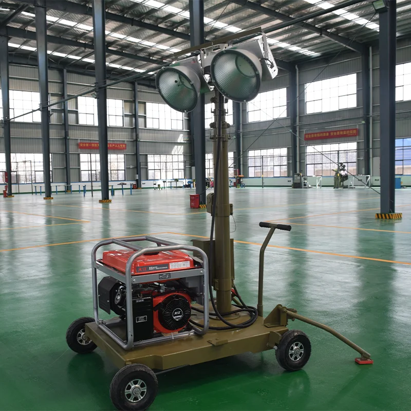 Mobile Solar Light Tower Telescopic Mast Light Tower