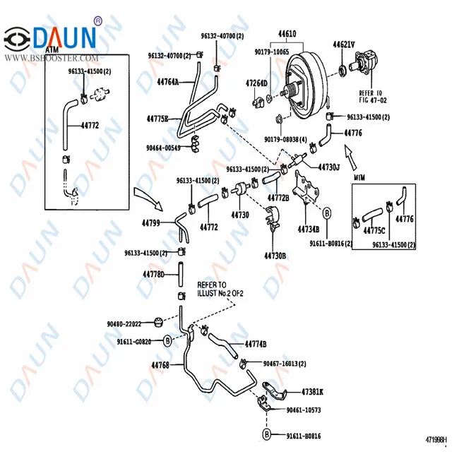 DAUN BRAKE BOOSTER FOR  44610-37171  DYNA/TOYOACE|DYNA/TOYOACE HV