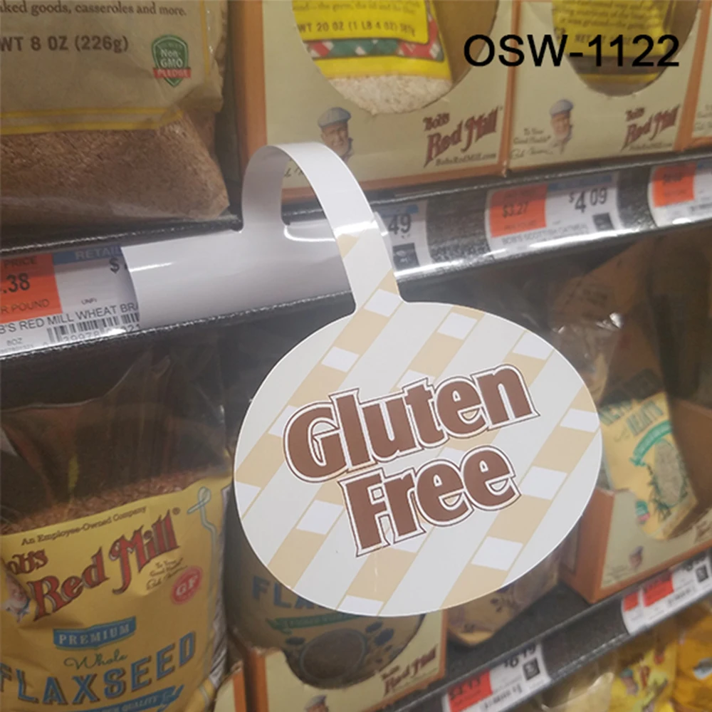 Convenience Store supermarket Retail Shelf Display Foam Tape Aluminum Wobbler/Shelf Wobbler For Hanging Label