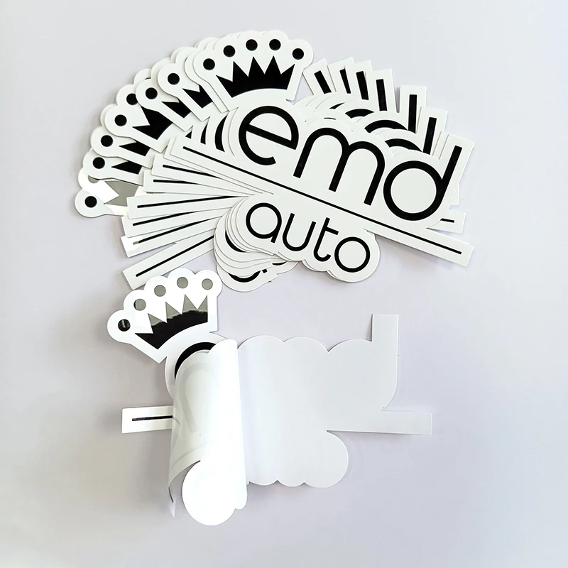 Scratch Proof UV Resist Waterproof Vinyl Outdoor Vehicle Laptop Door Decal Stickers Custom Die Cut Stickers with Logo Customized