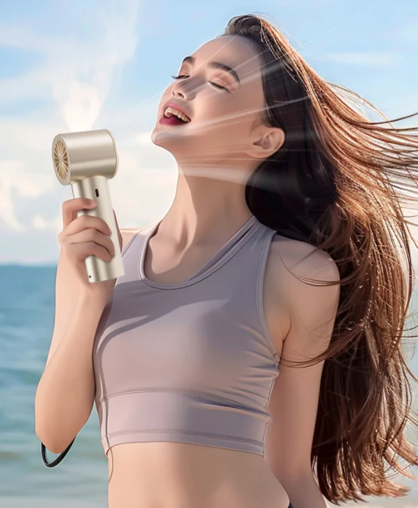 strong wind Wholesale Portable USB charging Handheld Fan 3 Speed Outdoor Travel Summer Fan Handheld Mini fan