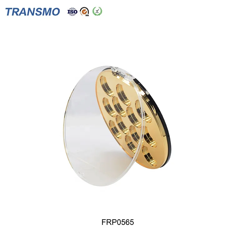 12colors gold glitter eyeshadow palette packaging wholesale customize clear acrylic eyeshadow palette