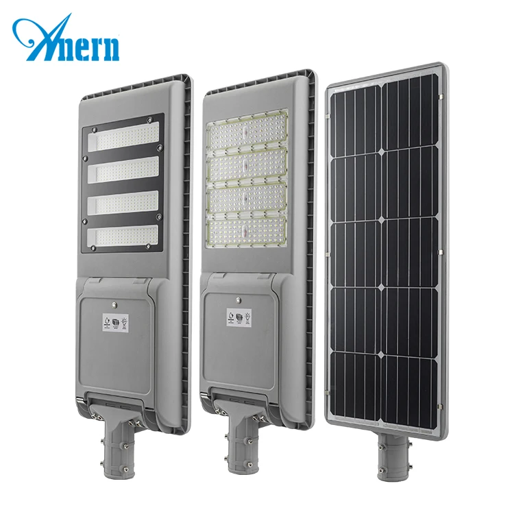 Anern high configuration integrated 80w all in one solar street light with camera