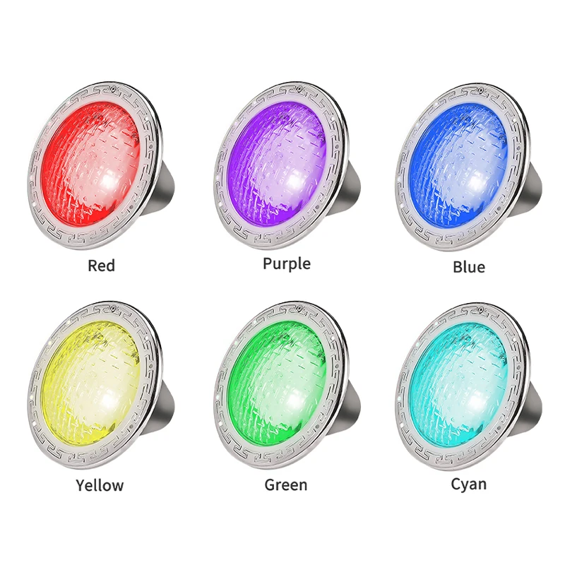 Refined Inground Pool Use Color Changing LED Pool Light with Remote Control E26/E27 Replacement Bulb for Pentair Hayward Fixture