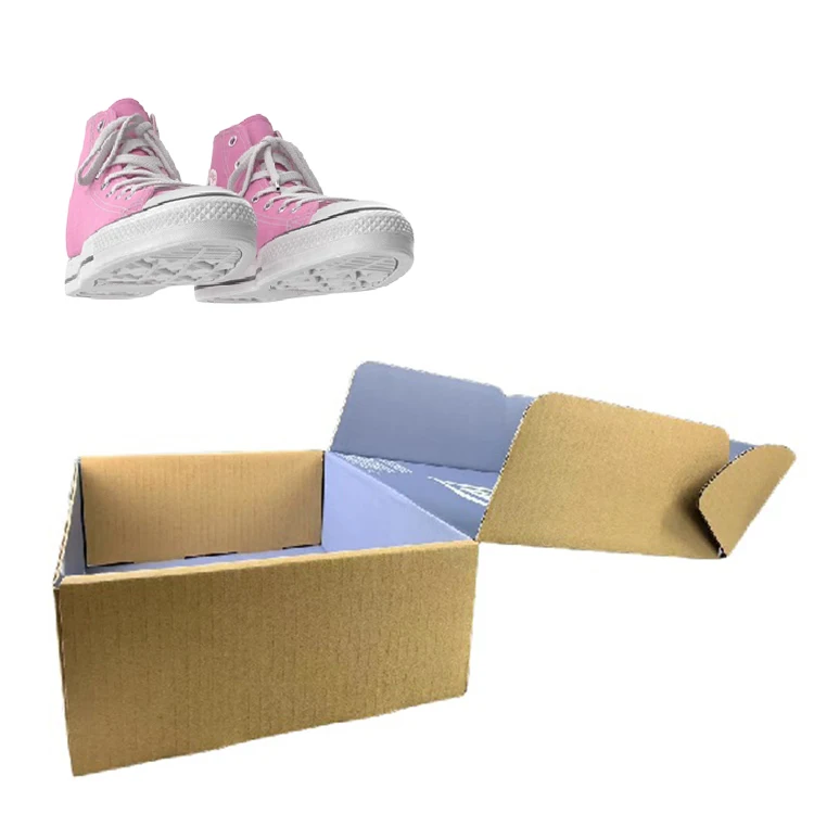retail manufacturer Foldable Folding inside printed pattern box Storage Plastic shoe corrugated box