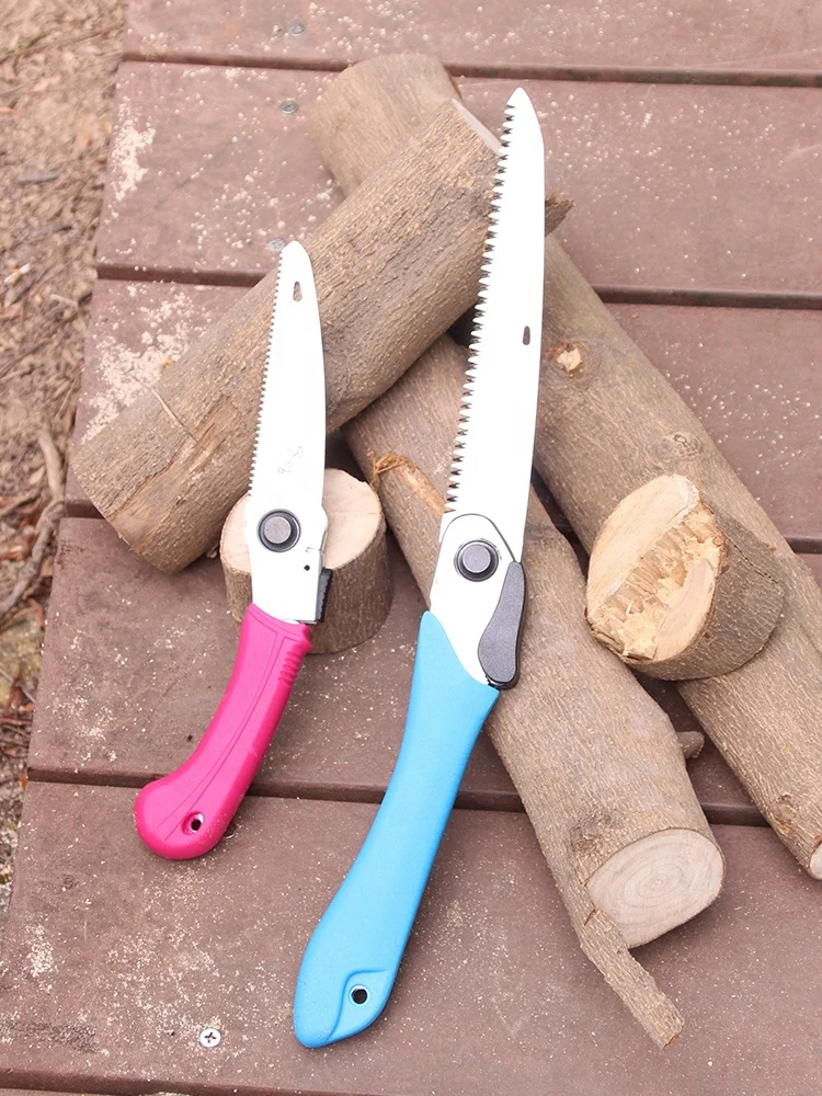 High Quality  Mini Camping Portable Saw with Folding blade Dry Wood Pruning Saw Gardens Folding Saw