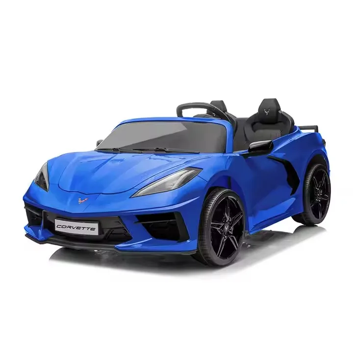 2024 лицензированный игрушечный автомобиль c8 для детей с аккумулятором 12v7ah