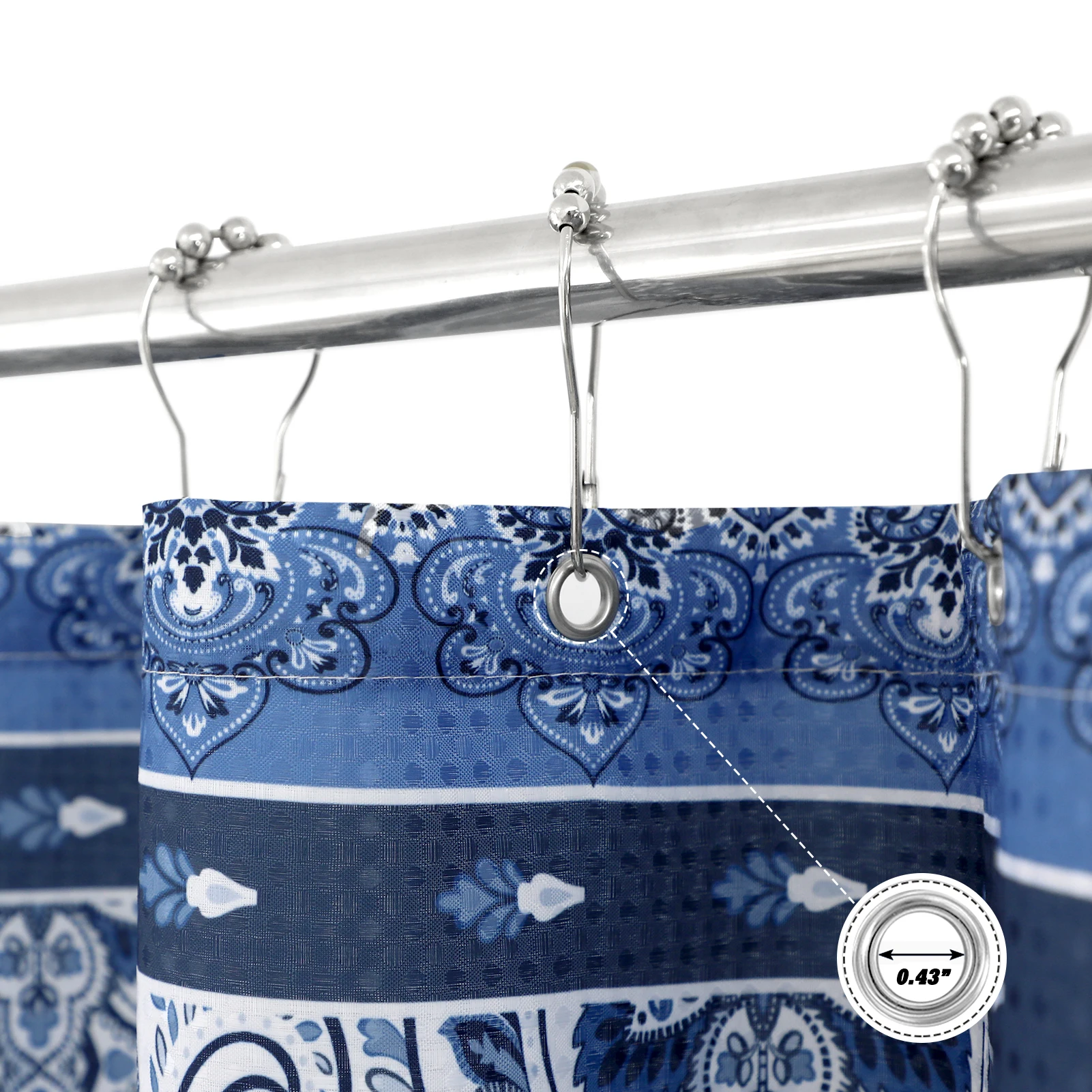 Boho Shower Curtain Modern Fabric Shower Curtain Heavy Weighted Waterproof Shower Curtain boyu