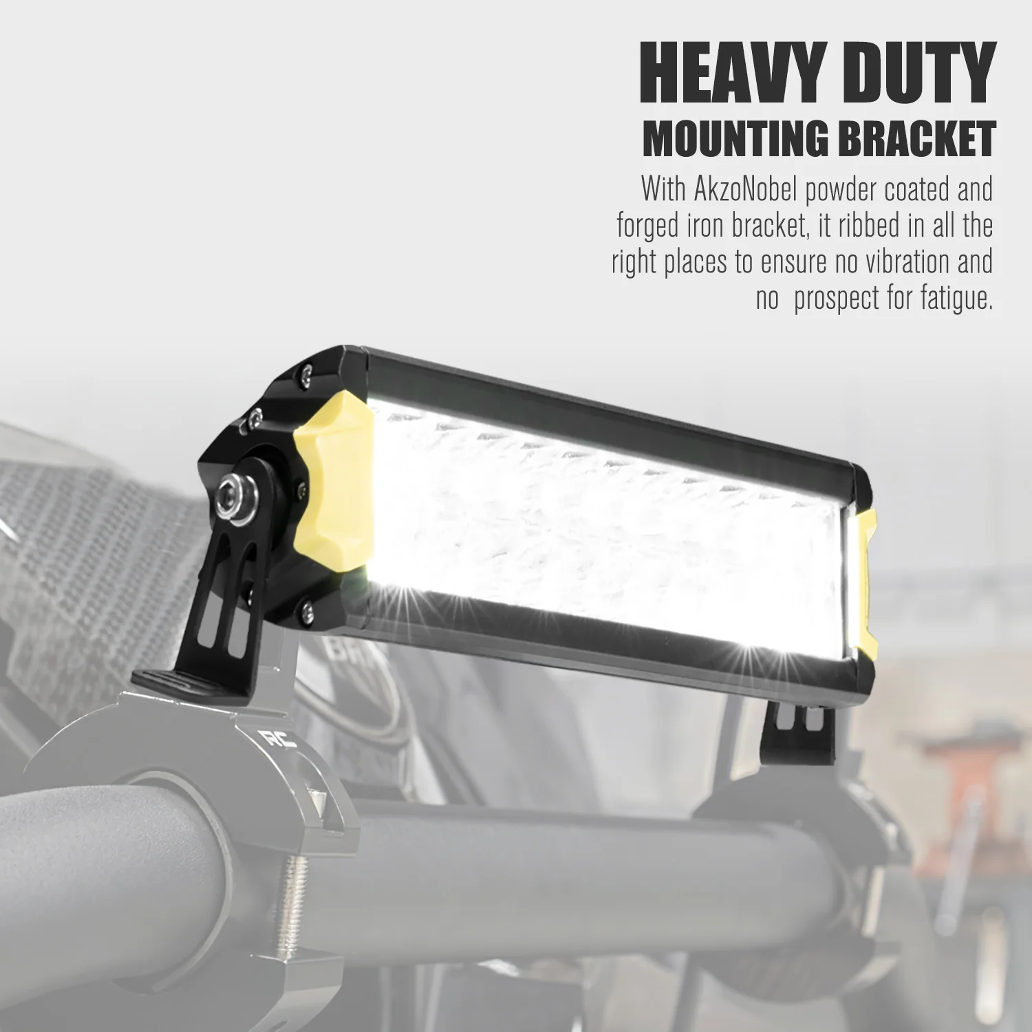 LIGHTFOX 72W Waterproof IP67 Aluminum Offroad 4x4 Car Truck 12 inch Double Row LED Light