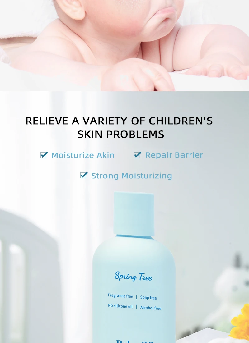 Manufacturer Custom Baby Best Skin Moisturizing Facial Cream Oil Set Suitable For All Skin Types