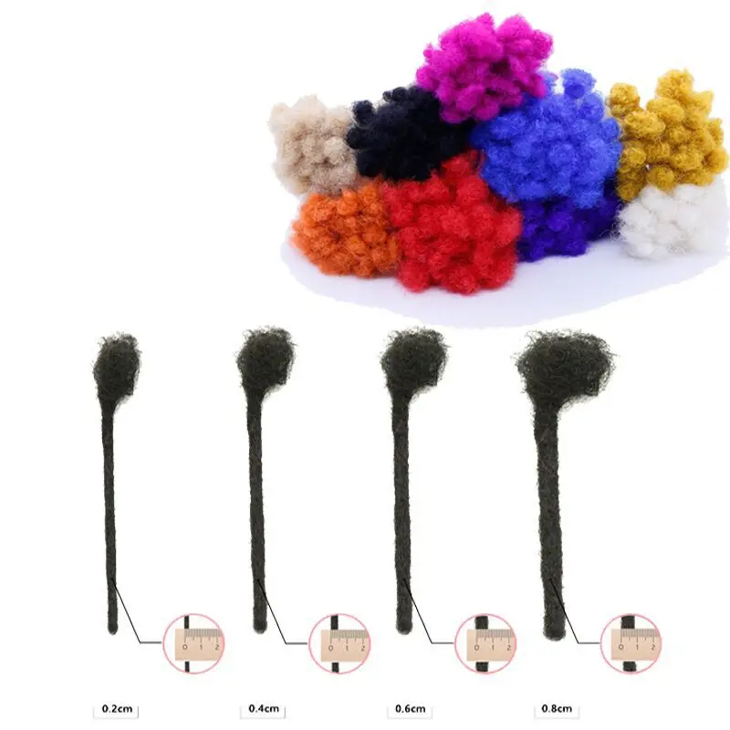 100% Dreadlocks Extensions Human Hair 8inch-20 inch Handmade  dreadlock hair for sale  crochet braid loc hair dreadlock