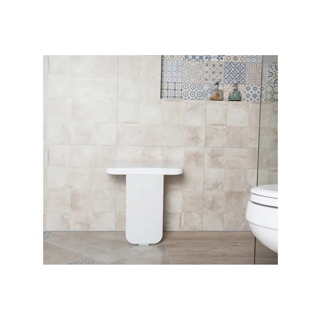 Good Quality White Safety Durable Bathroom Bathtub Wall Mounted Folding Shower Seats Mondeway