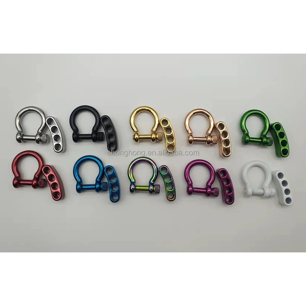 Durable Quality SS304 SS316 Bow Shackle Black 5mm Shackle Stainless Steel Shackle