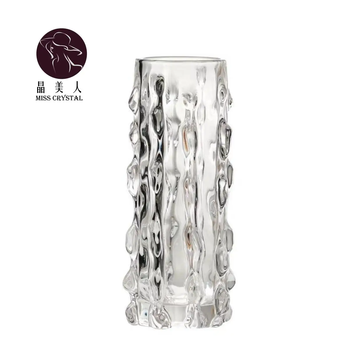 European American Style Water Droplet Shape Sea Cucumber Crystal Vase for High Borosilicate Glass