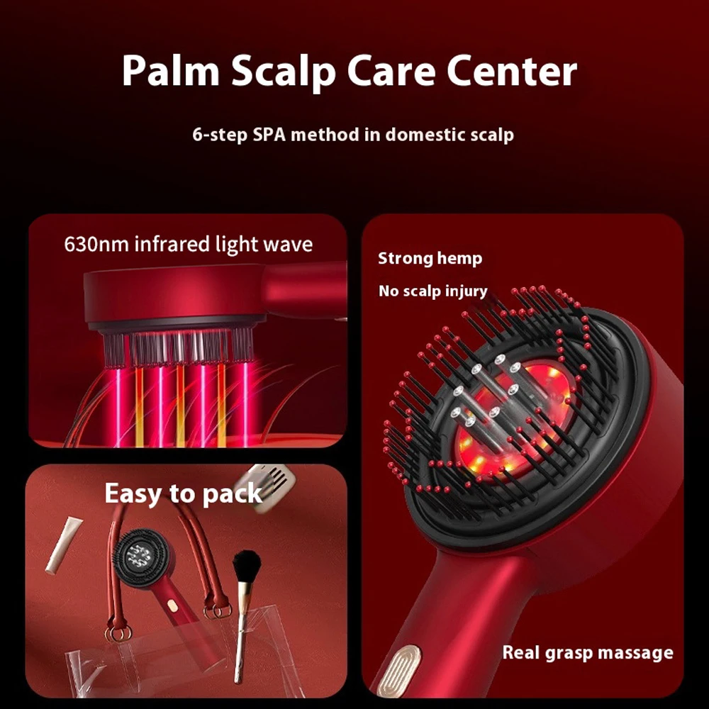 KV New Product Ideas 2024 Scalp Massage Comb Hair Growth Machine for Hair Loss Hair Growth Comb for Women