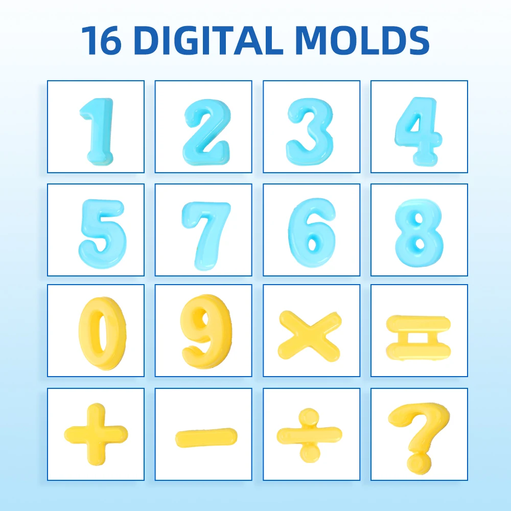 Funny Number Set Clay help kids know number air dry clay paly education way