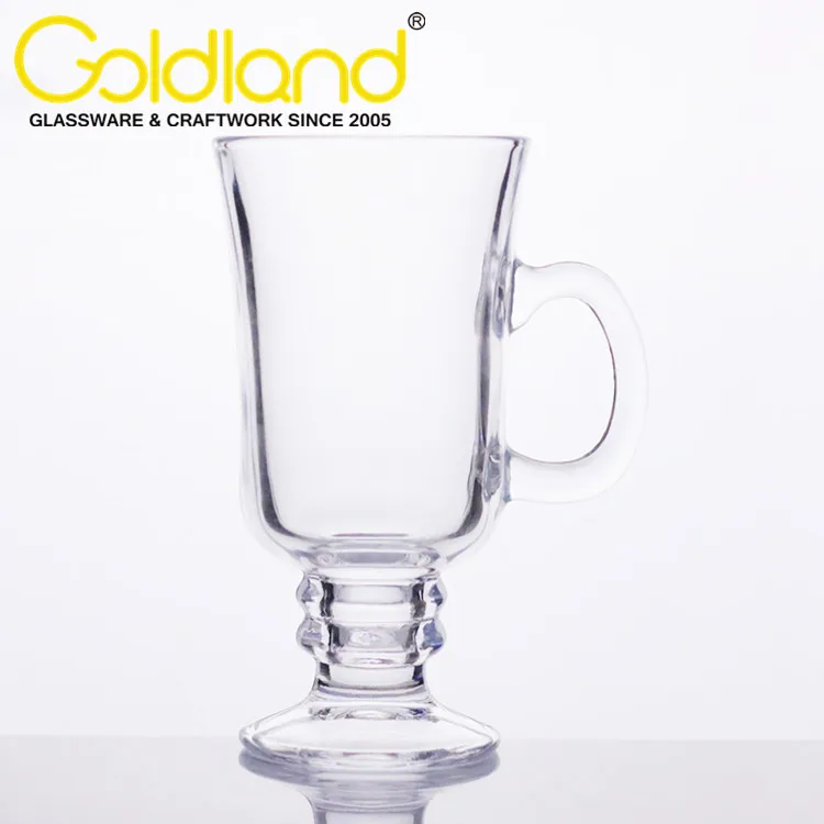 irish coffee mug with laser logo clear glass irish tea mug irish coffee glass