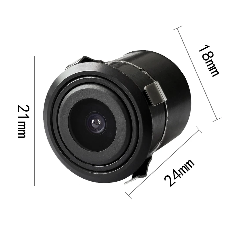 Universal waterproof IP68 12V voltage 170 degrees rear view car camera 18.5 punched plastic night vision car camera