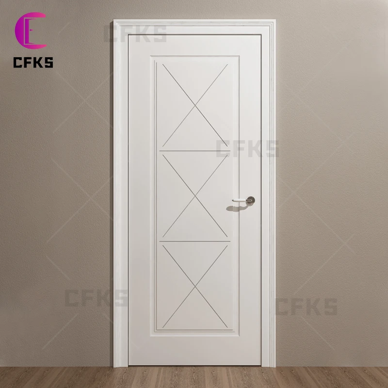 Exquisite Design For you PVC Door Personalized Low Price Beveled Wood Doors For Bedroom Living room