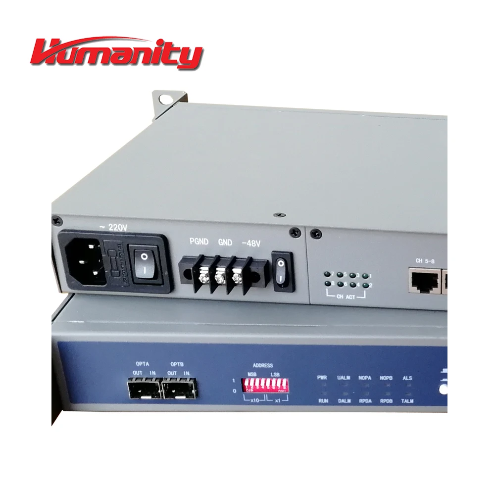 
Humanity HM-RS1030 8E1+4Ethernet SDH multiplexer with customized PCM functions 