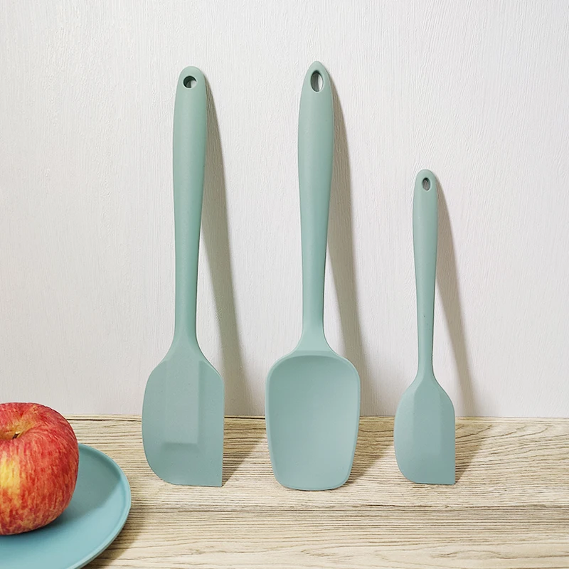 Food Grade Cooking Non Stick Butter Mini Kitchen Pastry Tools Heat Resistant Smoother Dough Cream Scraper Cake Silicone Spatula