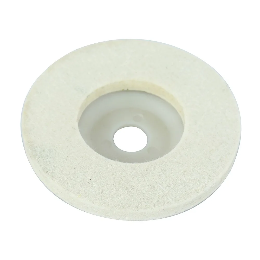 Pexmientas 4 Inch Angle Grinder Finishing Wheel Buffing Pads Wool Polishing Wheel Polishing Pad Wool Felt Disc