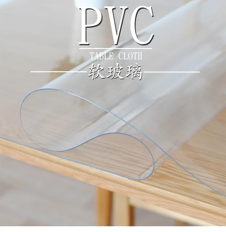 Waterproof Flexible Transparent Plastic Pvc Sheet Table Cloth Roll
