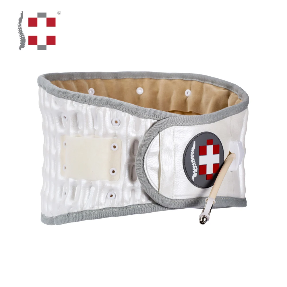 Spinal back expandable air traction lumbar sacral belt for medical