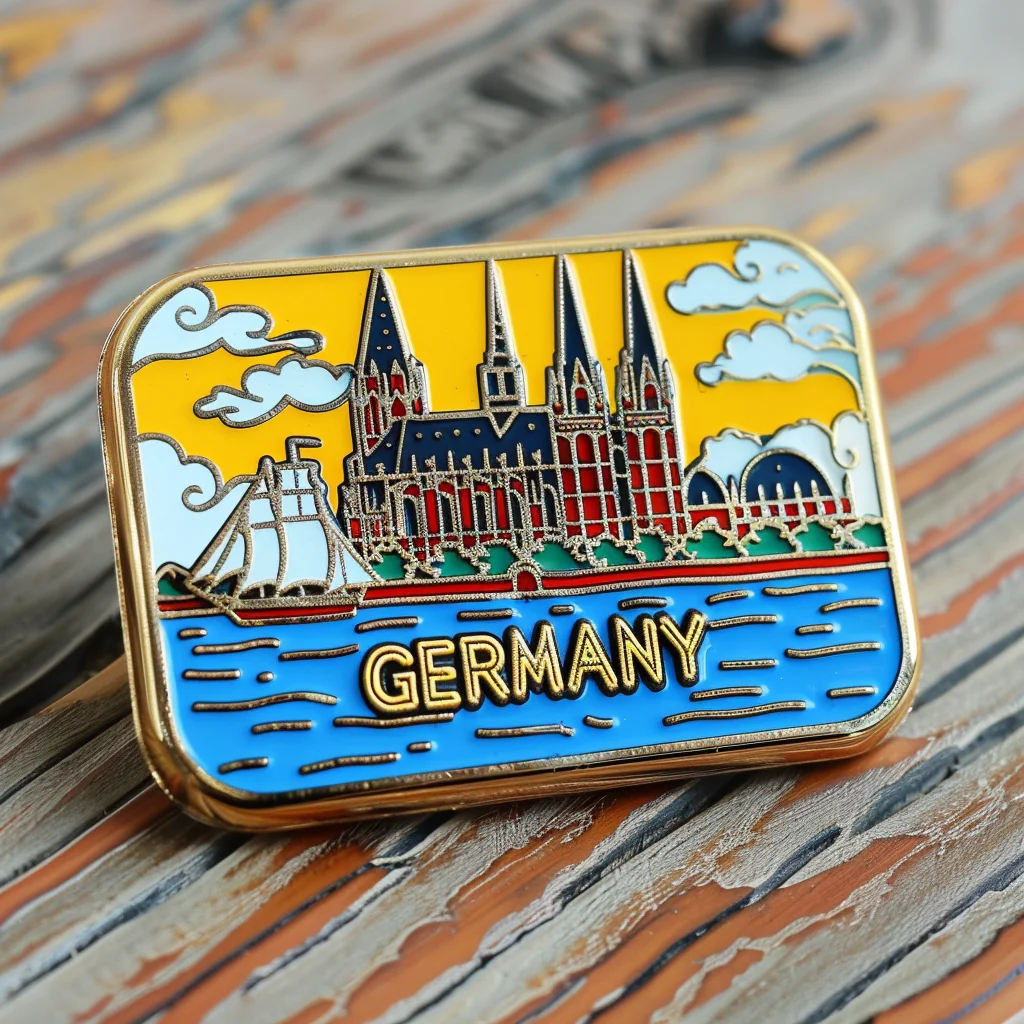 Latest design Customised  Popular 2d 3d Metal Germany Refrigerator Magnets Souvenir Gift Fridge Magnet