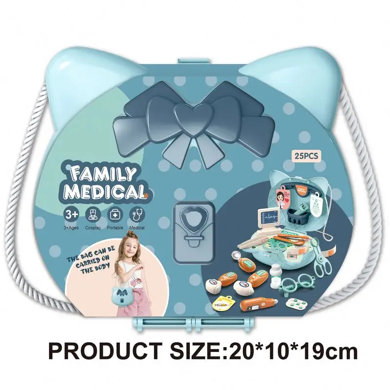 Cheap Shoulder Bag Animal Cat Pretend Play Series Kids Educational Mini Doctor Medical Toy for Boy and Girl