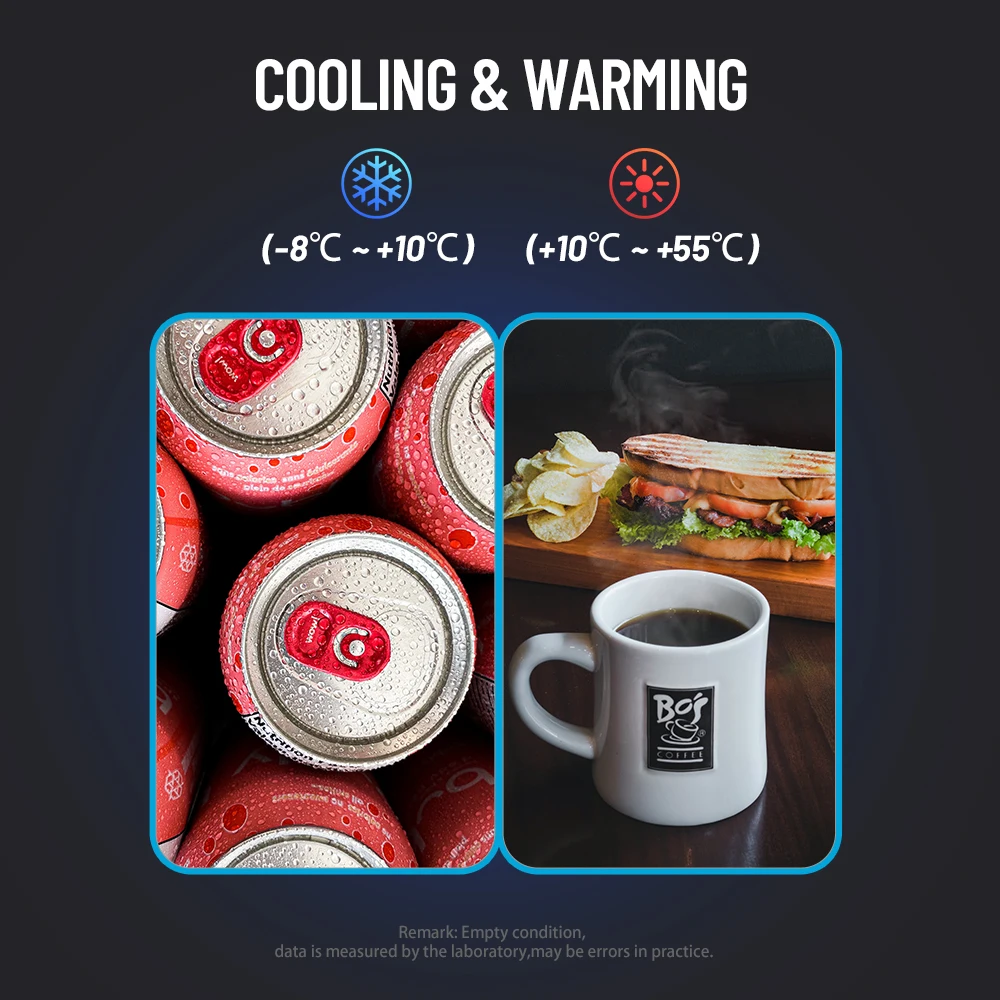 4.6L Model Y Built-In Fridge LED Control Panel 12V  Model Y Interior Accessories Tesla Model Y Backseat Mini Refrigerator