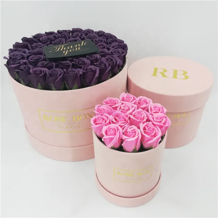 Extra large luxury round hat box for flowers/paper flower box
