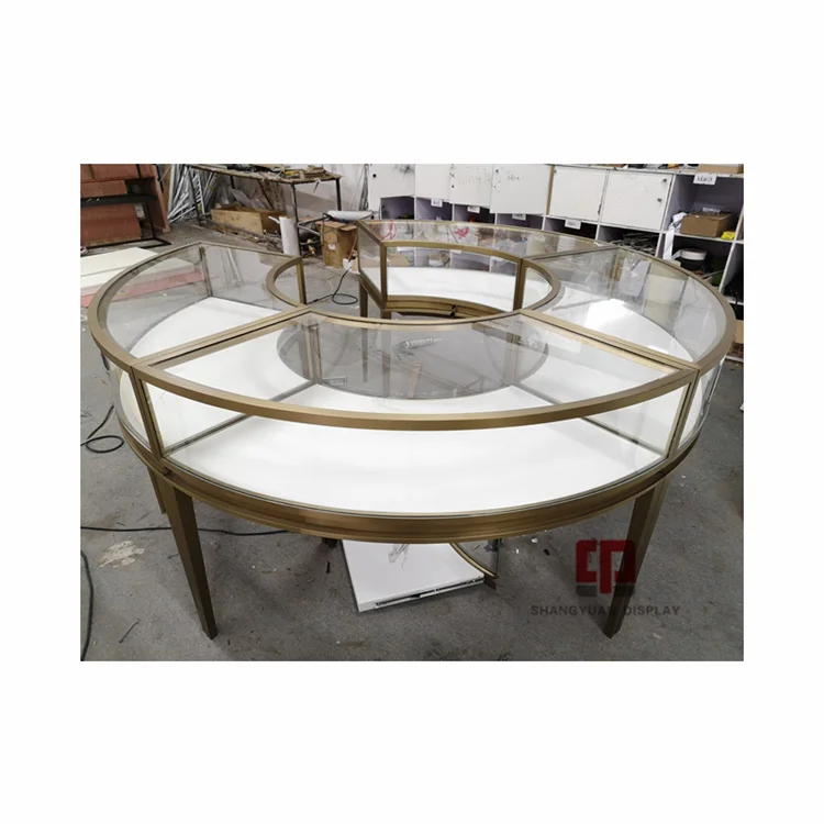 Витрина для магазина жемчужин круглый шкаф ювелирных изделий диаметром 2 4 метра Высококачественная стеклянная витрина