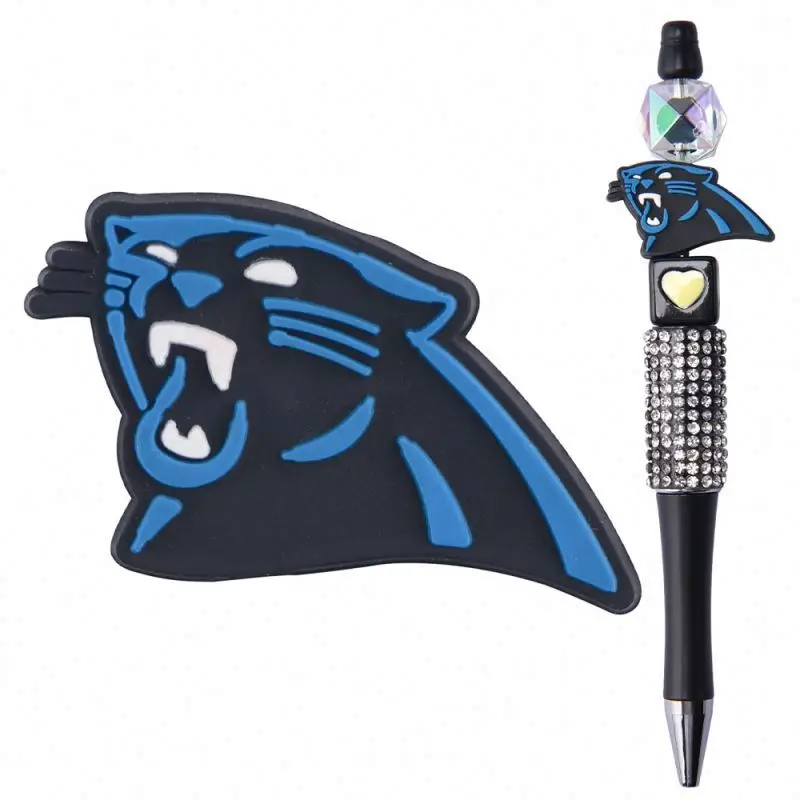 Selling sports team focal beads New Design Hook Wholesale clogs Clip Stickers Cartoon animation hello kitty focal beads for pens