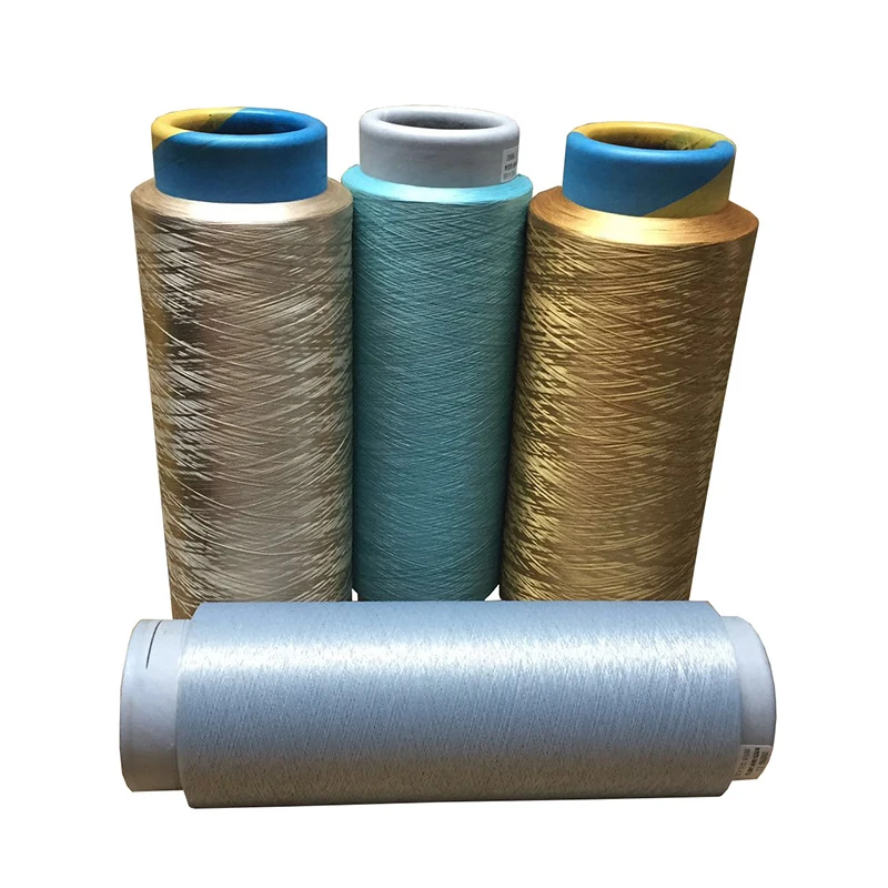 DTY Polyester Spun Yarn Custom Cheap Price Knitting Use High Tenacity Multiple Colors DTY Polyester Recycled Yarn