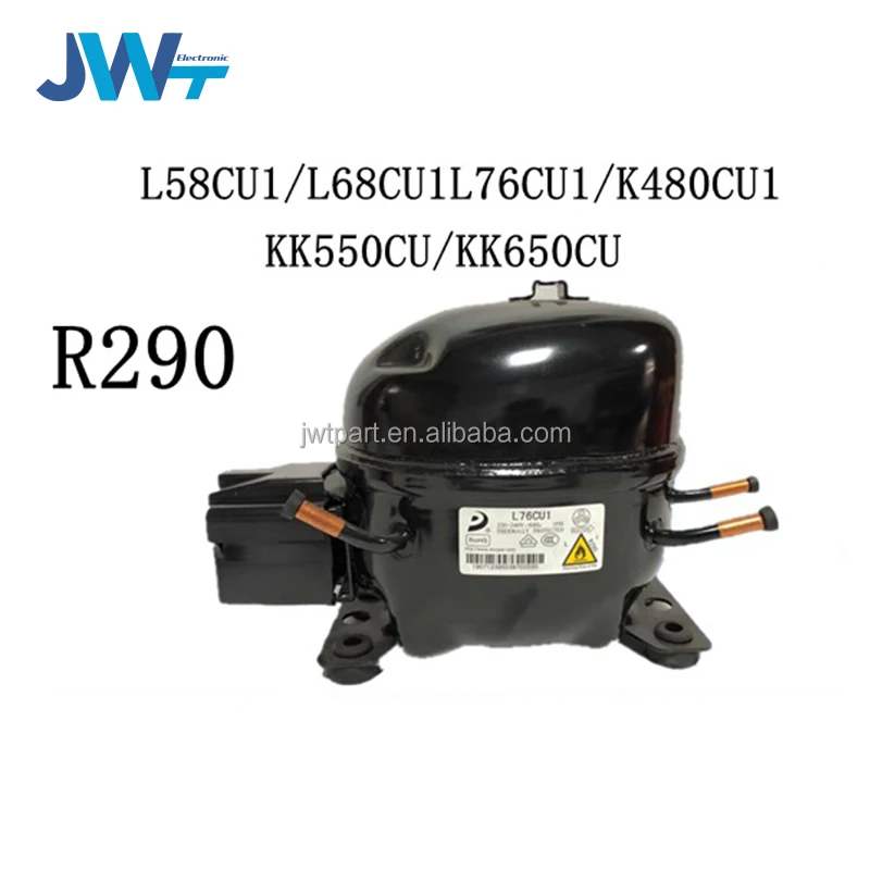 Original New R290 L58CU1/L68CU1/L76CU1/K480CU1/KK550CU/KK650CU Ice Cream Machine Refrigerator Compressor for Donper