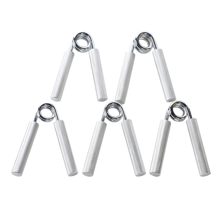 
Gym Fitness Silver Adjustable 100-350lbs Hand Gripper Finger Exercise Trainer Forearm Hand Grip Strengthener 