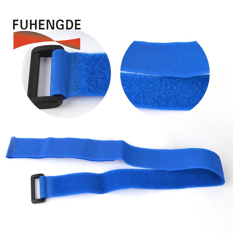 Non-Slip Buckle Cable Ties With Hook and Loop 25*300 mm Custom Size Anti-skid Battery Strap Ties With Logo Custom