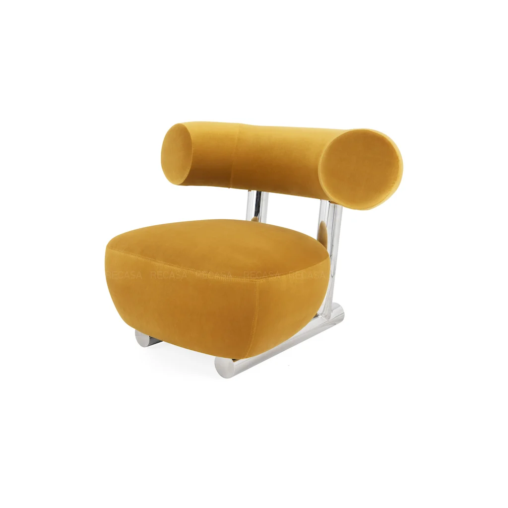 Multi color Living Room Chair Wool Fabric Lounge Chair Velvet Leisure Chair