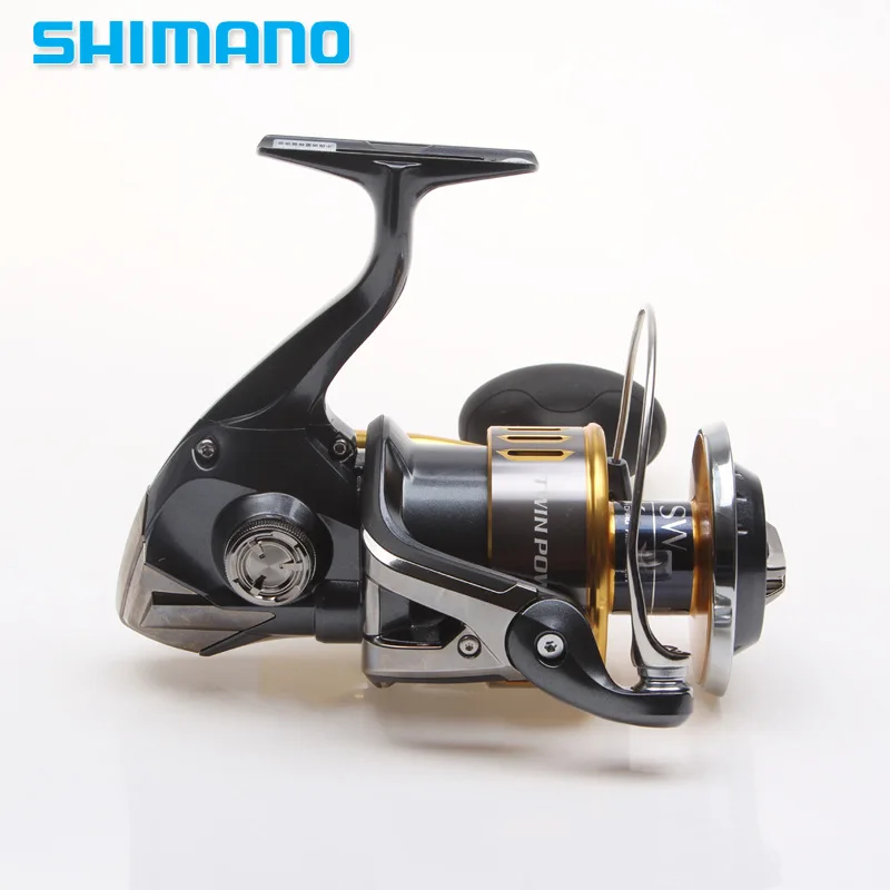  Shima-no TWIN POWER SW Series 4000 5000 6000 8000 100000 140000 Aluminum Metal Spool Waterproof Saltwater Spinning
