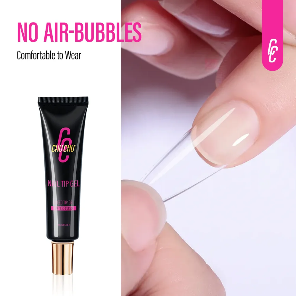 Solid Nail Art Glue Long Lasting Professional 30g Solid Press On Gel OEM Private Label Custom Logo Strong Nail Tips Glue UV Gel