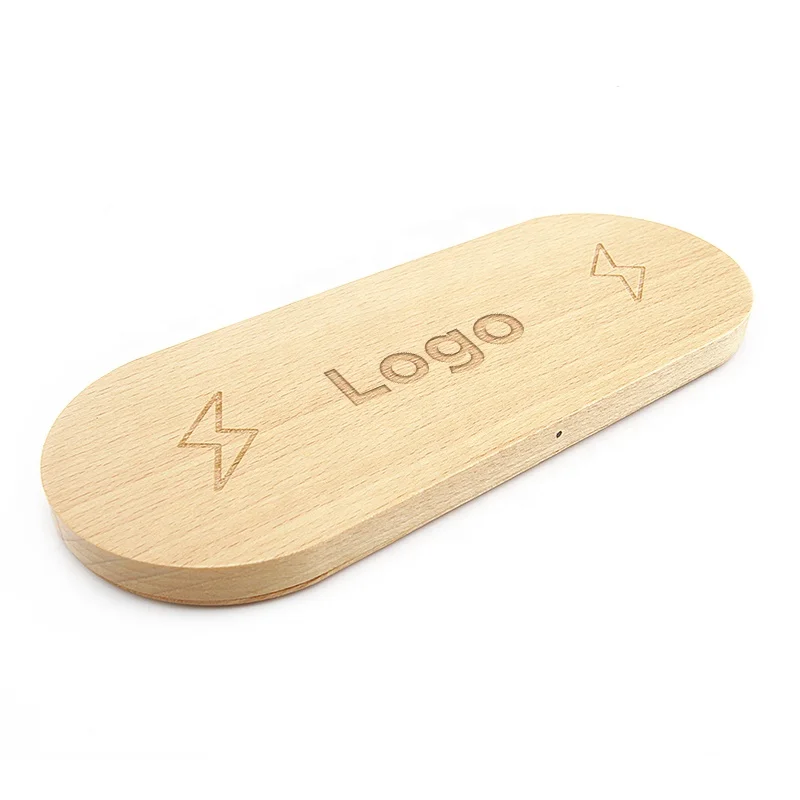 подарок Универсальный Qi быстро Индивидуальные Портативный беспроводной зарядное устройство Bamboo для ipad android