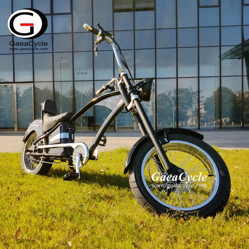 Gaea 2020 hot sale vintage fat bike electric chopper electric bicycle electric motorcycle 1000w e bike