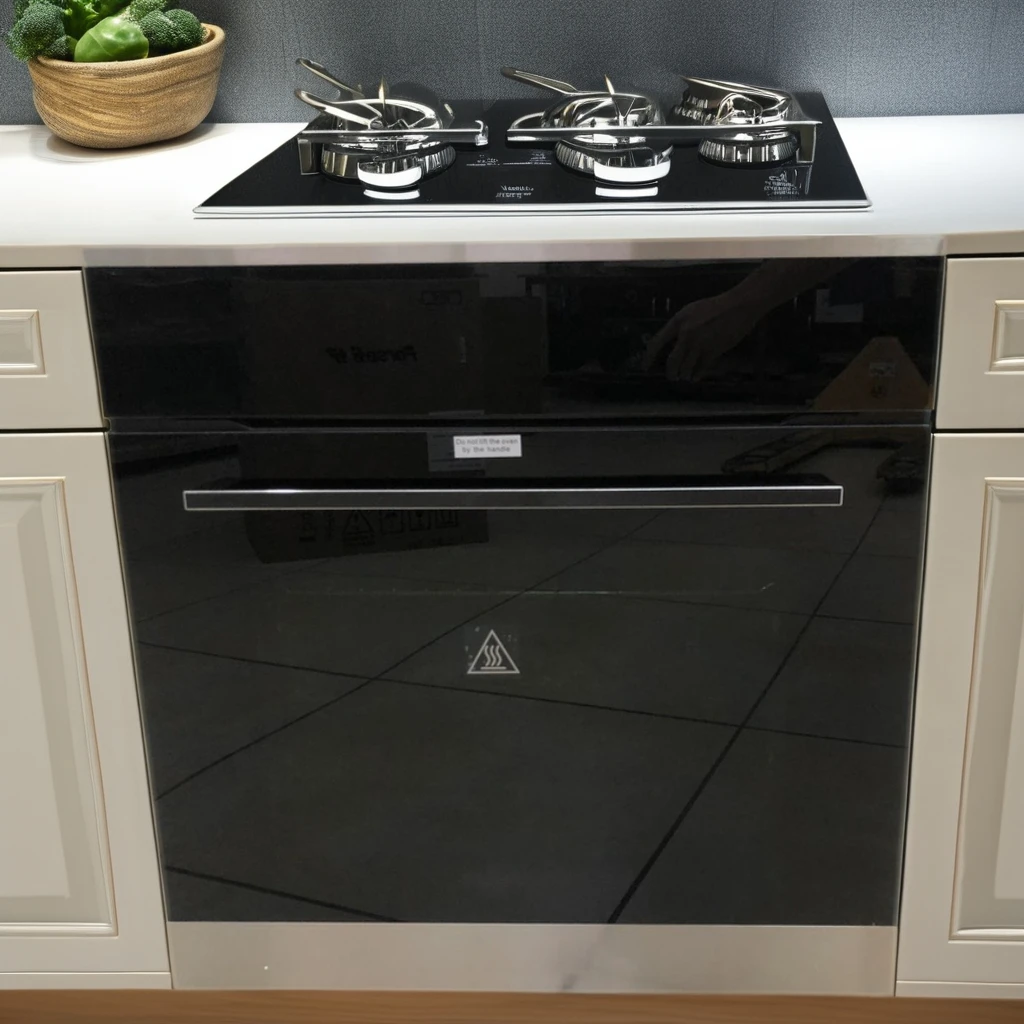 60L Built-In Oven with Full Touch Control Panel 12 Functions Including Convection Turbo for Household or Hotel Use