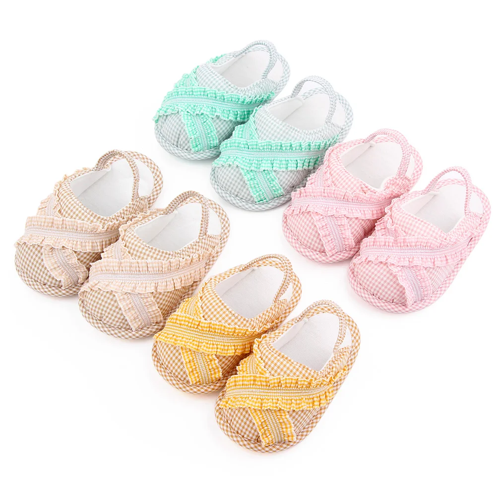 0-1 year old baby indoor walking sandals with soft soles